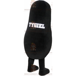 Giant Mole BIGGYMONKEY™ maskottiasu. Mustavalkoinen myyräasu -