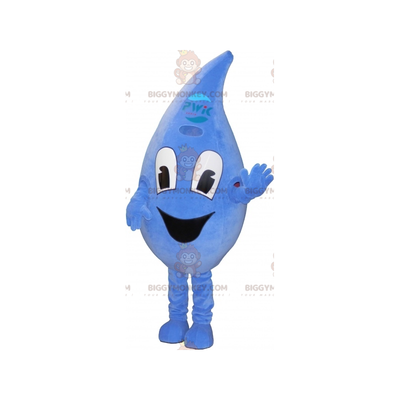 Costume de mascotte BIGGYMONKEY™ de goutte d'eau géante et