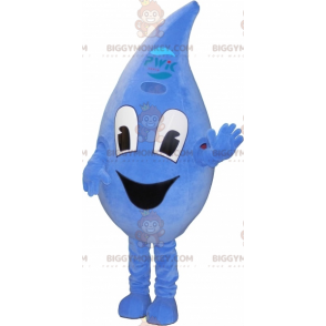 Costume da mascotte BIGGYMONKEY™ con goccia d'acqua sorridente