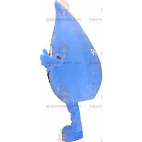 Disfraz de mascota gigante gota de agua sonriente BIGGYMONKEY™.