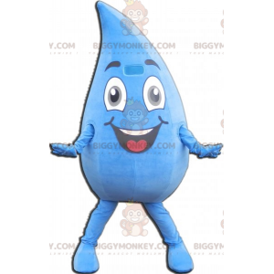 Costume da mascotte BIGGYMONKEY™ con goccia d'acqua sorridente