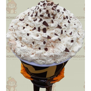 Chocolate Drink with Whipped Cream BIGGYMONKEY™ Mascot Costume