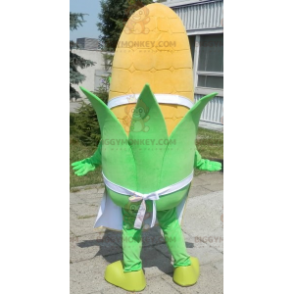 Obří kostým kukuřičného klasu BIGGYMONKEY™ maskot se zelenýma