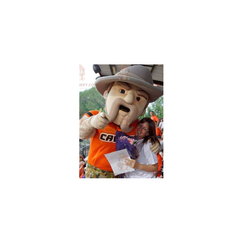 Ranger BIGGYMONKEY™ Mascot Costume with Big Hat -