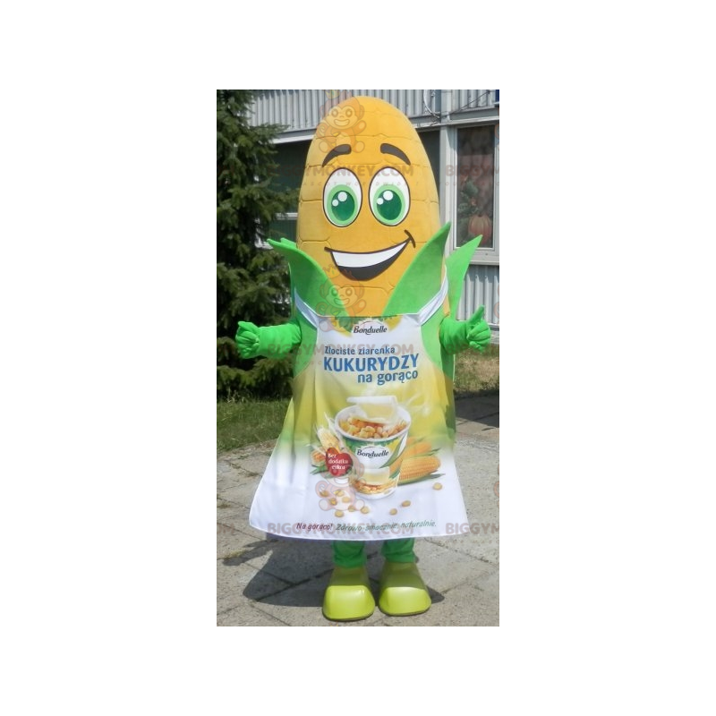 Giant Corn Cob BIGGYMONKEY™ Mascot Costume with Apron -
