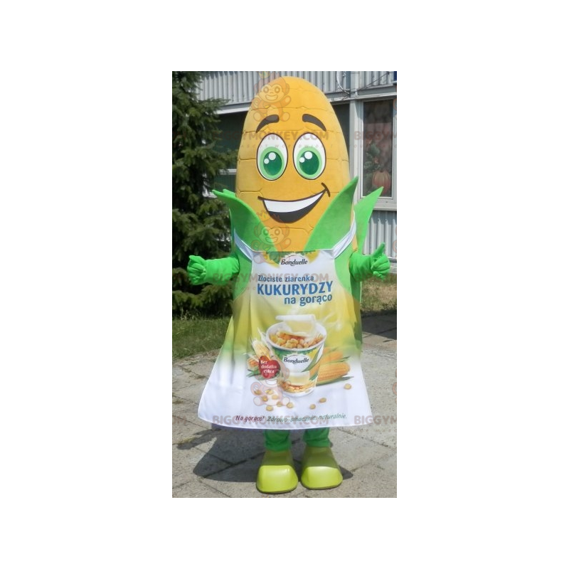 Giant Corn Cob BIGGYMONKEY™ Mascot Costume with Apron –