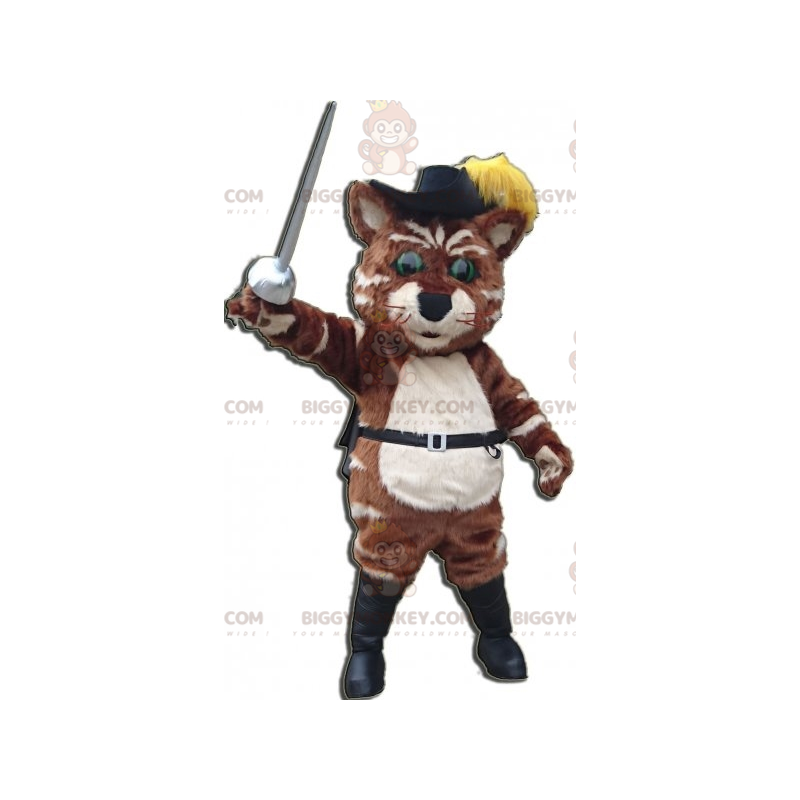 Disfraz de mascota Gato con Botas BIGGYMONKEY™ con sombrero y