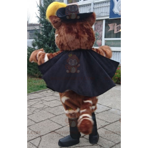 Costume de mascotte BIGGYMONKEY™ du chat botté avec un chapeau