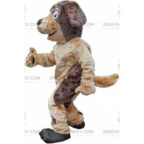 Disfraz de mascota de perro marrón y tostado suave y peludo