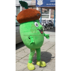Giant Brown and Green Acorn BIGGYMONKEY™ Mascot Costume. Acorn