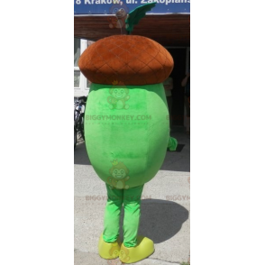 Στολή μασκότ BIGGYMONKEY™ με Giant Brown and Green Acorn. Στολή