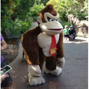 Costume de mascotte BIGGYMONKEY™ de Donkey Kong gorille de jeux