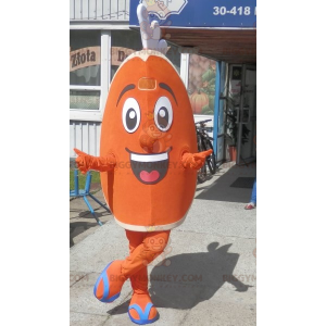 Costume da mascotte BIGGYMONKEY™ con zeppa arancione. Costume