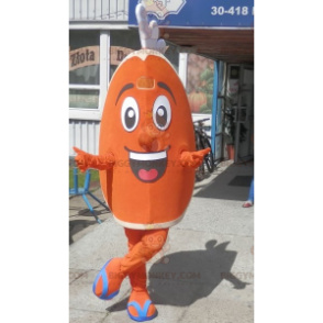 Orange wedge BIGGYMONKEY™ mascot costume. Citrus BIGGYMONKEY™