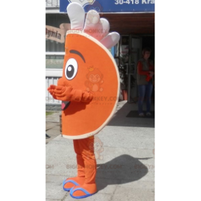 Costume de mascotte BIGGYMONKEY™ de quartier d'orange. Costume