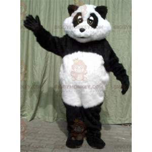 Traje de mascote de panda preto e branco BIGGYMONKEY™ –