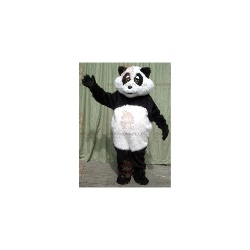 Costume da mascotte Panda BIGGYMONKEY™ in bianco e nero -