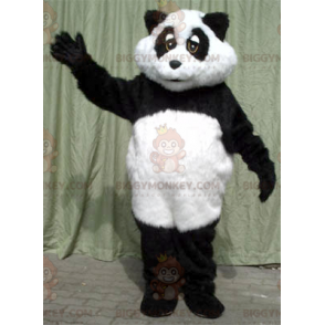 Costume de mascotte BIGGYMONKEY™ de panda noir et blanc -