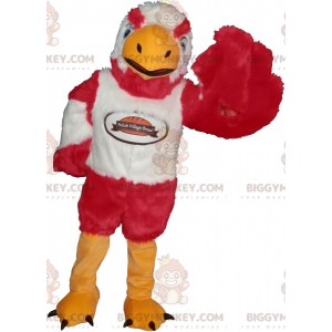 White and Red Bird Eagle Vulture BIGGYMONKEY™ maskotkostume -
