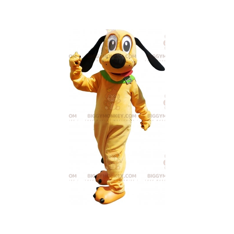 Fantasia de mascote do famoso cão amarelo Plutão BIGGYMONKEY™