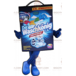 Tvätt Blå kartong Tvätt BIGGYMONKEY™ Maskotdräkt - BiggyMonkey