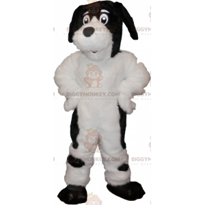 Kostým roztomilého chlupatého bílého a černého psa BIGGYMONKEY™
