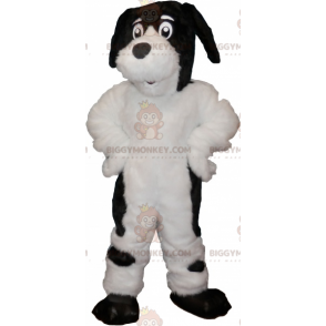 Fantasia de mascote BIGGYMONKEY™ de cachorro peludo branco e