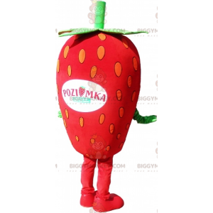 Στολή μασκότ Giant Strawberry BIGGYMONKEY™. Στολή μασκότ