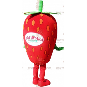 Costume da mascotte BIGGYMONKEY™ fragola gigante. Costume da