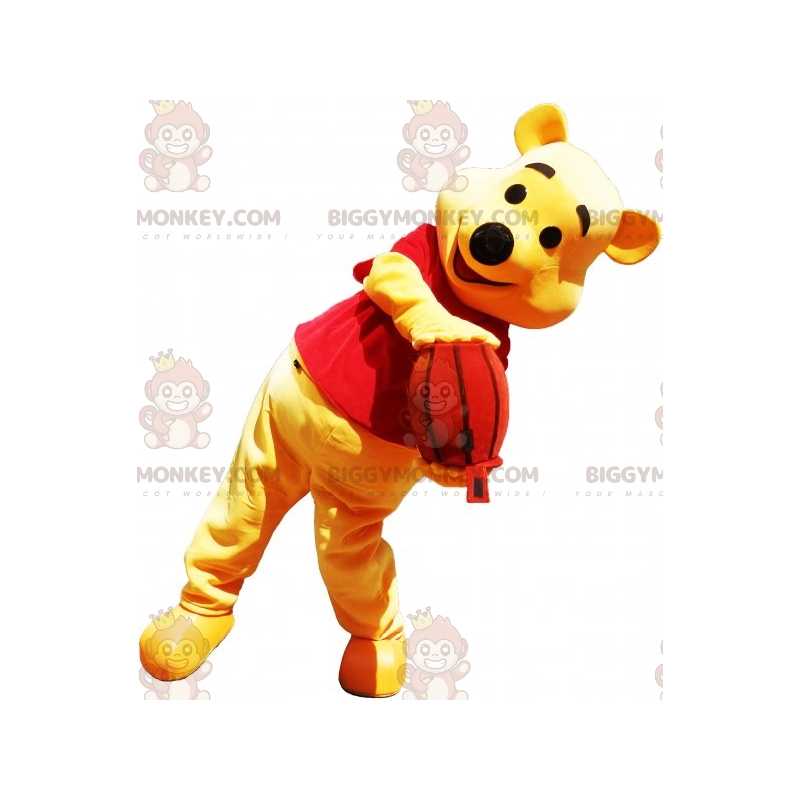 Costume de mascotte BIGGYMONKEY™ de Winnie l'Ourson ours jaune