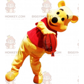 Fato de mascote de desenho animado Ursinho Pooh Ursinho Amarelo