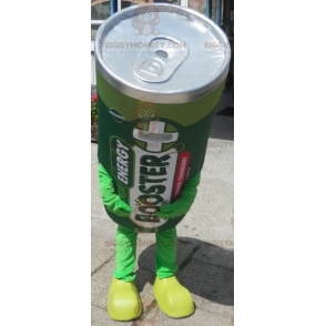 Giant Electric Battery BIGGYMONKEY™ Mascot Costume. Green Stack