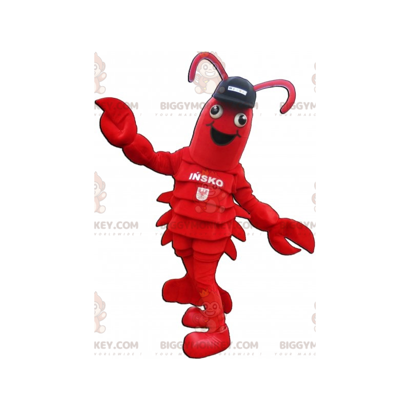 Lobster BIGGYMONKEY™ mascot costume. Giant Crawfish