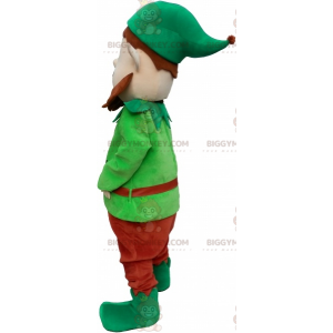 Grøn Leprechaun BIGGYMONKEY™ maskotkostume med skæg og hat -