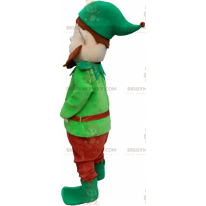 Costume de mascotte BIGGYMONKEY™ de lutin vert avec une barbe