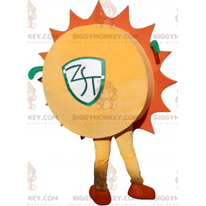 Gul og orange sol BIGGYMONKEY™ maskotkostume med solbriller -