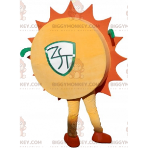 Yellow and Orange Sun BIGGYMONKEY™ Mascot Costume with