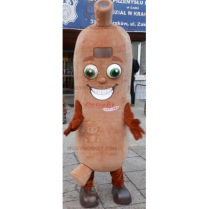 Giant Sausage BIGGYMONKEY™ Mascot Costume. Deli BIGGYMONKEY™