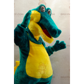 Weiches und lustiges grünes und gelbes Krokodil BIGGYMONKEY™