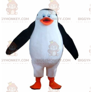 Costume de mascotte BIGGYMONKEY™ de pingouin blanc noir et