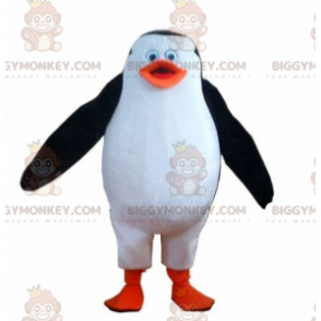Simpatico e paffuto costume da pinguino bianco nero e arancione