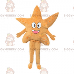 Costume de mascotte BIGGYMONKEY™ d'étoile de mer beige jolie et