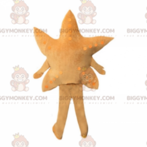 Fato de mascote BIGGYMONKEY™ de estrela-do-mar bege sorridente