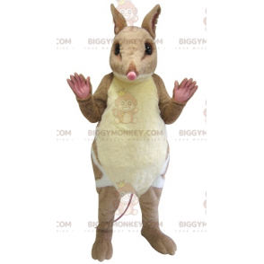 Costume de mascotte BIGGYMONKEY™ de souris de rongeur marron et