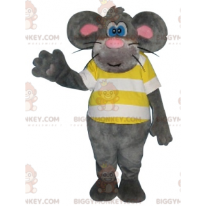 Costume de mascotte BIGGYMONKEY™ de souris grise avec de jolis