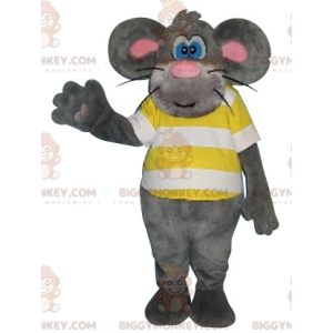 Fato de mascote BIGGYMONKEY™ de Rato Cinzento com Lindos Olhos