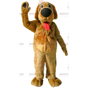 Costume mascotte Big Tongue Brown Dog BIGGYMONKEY™ -