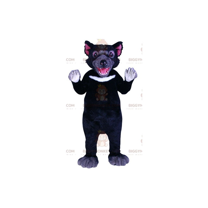 Costume de mascotte BIGGYMONKEY™ de diable de Tasmanie noir et