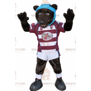 Brown Bear BIGGYMONKEY™ maskottiasu urheiluasuissa -