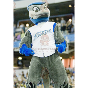 Gray and Blue Bird BIGGYMONKEY™ Mascot Costume – Biggymonkey.com